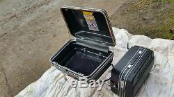 Schuh German Motorcycle Luggage Pannier Top Box & Rack Set & Keys Retro Bmw