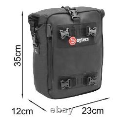 Set 3x Pannier Lid Bag for aluminium side cases / top boxes Bagtecs KH3