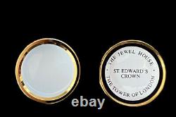 Set Of 3 Halcyon Days Enamel Boxes Jewel House Tower Of London Screw Top