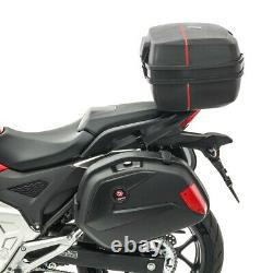 Set SCB8 Motorcycle panniers + rack + Top Box Bagtecs