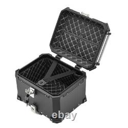 Set Top Case + Rear Rack for Aprilia Tuareg 660 2022 Bagtecs Top Box XB45 black