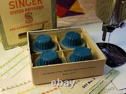 Singer Stitch Patterns for Automatic ZigZagger Boxed Cams Set No. 3 Blue Top