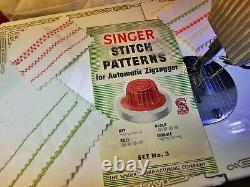 Singer Stitch Patterns for Automatic ZigZagger Boxed Cams Set No. 3 Blue Top