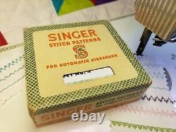 Singer Stitch Patterns for Automatic ZigZagger Boxed Cams Set No 4 Yellow Top