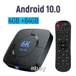 Smart TV Box Android 10, 6K Allwinner H616, Dual WiFi, Bluetooth, 6K/4K Support