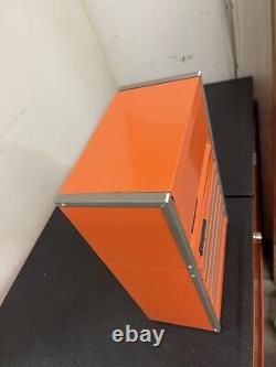 Snap-On Micro Roll Cab BOTTOM & TOP chest SET Mini Tool Box Electric Orange
