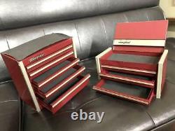 Snap-on Miniature Tool Box Top Chest and Roll Cab. 2-Piece Set Good Condition