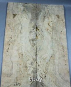 Spotted Birds-eye Maple Wood Bookmatch les paul Guitar Drop Top Set Luthier 7630