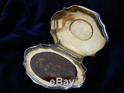 Stone set 18th Century Scottish Silver Pocket Snuff box, top quality & condition