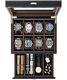 Tawbury 8 Slot Watch Box Organiser Available In Brown & Black Watch Organise