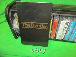 THE BEATLES COLLECTION 16 NEWithSEALED Cassettes in Wooden Roll Top Box Set lot