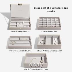 Taupe Classic Medium Jewellery Box, Set of 5