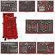 Teng Tools Super 417pce Tool Kit Red Foam Trays Toolbox Top Box Roller Cab