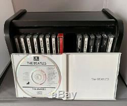 The Beatles 16 CD Wooden Roll Top Box Set Inblack And Gold. Booklet Is Included