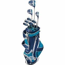 Top Flite Golf XL Women's Complete Box Club Set Right Hand Ladies Teal Blue NEW
