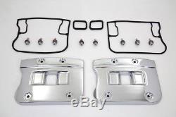 Top Rocker Box Cover Set Chrome, for Harley Davidson motorcycles, by V-Twin