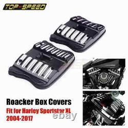 Top Rocker Box Cover Set For Harley Sportster Seventy Two Custom XL 1200 883 04+