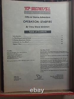 Top Secret Operation Starfire. Complete Box Set Never Used. Pristine Rare