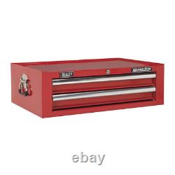 Top chest, Mid Box & Roll cab 14 Drawer with Bearing Slides RED SealeyAPSTACKTR