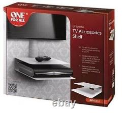Universal TV Accessories Shelf, Set-Top Box, DVD, PS4 One For all- White Metal