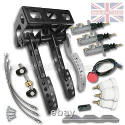 Universal Top-Mounted Underslung Hydraulic Pedal Box Kit + Lines