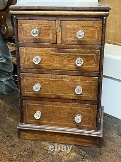 Victorian set Of table top drawers. Make Great Jewellery Box