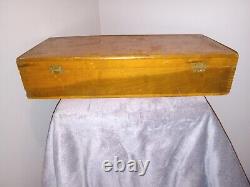 Vintage Antique Table Top Croquet Set In Original Box
