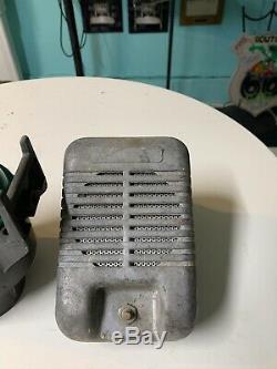 Vintage Drive In Movie Speaker Set With Light Up Junction Box/pole Top