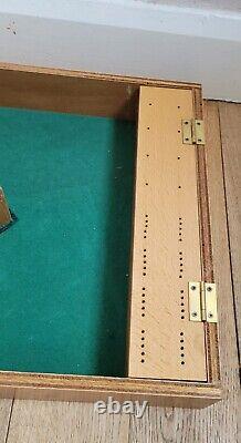 Vintage Wooden Lindop Table Top Skittles Set No 1 In Original Box