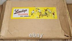 Vintage Wooden Lindop Table Top Skittles Set No 1 In Original Box