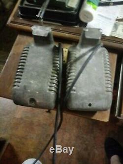 Vintage drive in movie speaker set, Projected Sound / Eprad glow top juct box