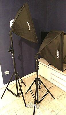 Walimex Lamp Stand Pro FT 8051 Tripod & Softbox Daylight Umbrella Excellent Condition