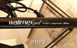 Walimex Lamp Stand Pro FT 8051 Tripod & Softbox Daylight Umbrella Excellent Condition
