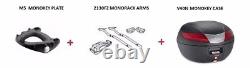 YAMAHA TRACER 700 2017 GIVI V40 MONOKEY TOP BOX + 2130FZ RACK + M5 complete set