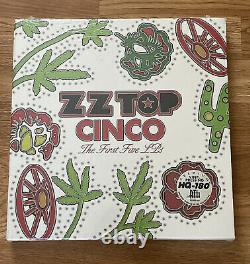Zz Top Cinco The First Five Lp's 180g Lp Box Set Rare Out Of Print Sealed! II